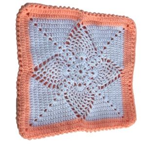 HANDMADE CROCHET THROW PILLOW COVER